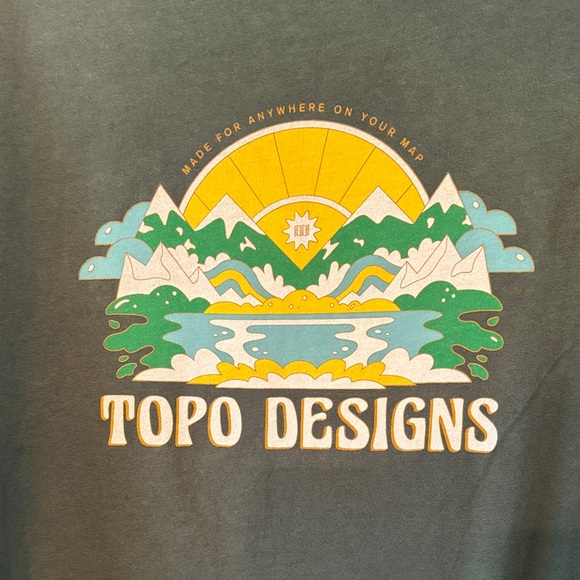 Topo Designs Women's Dark Green Graphic Tee - Picture 3 of 6
